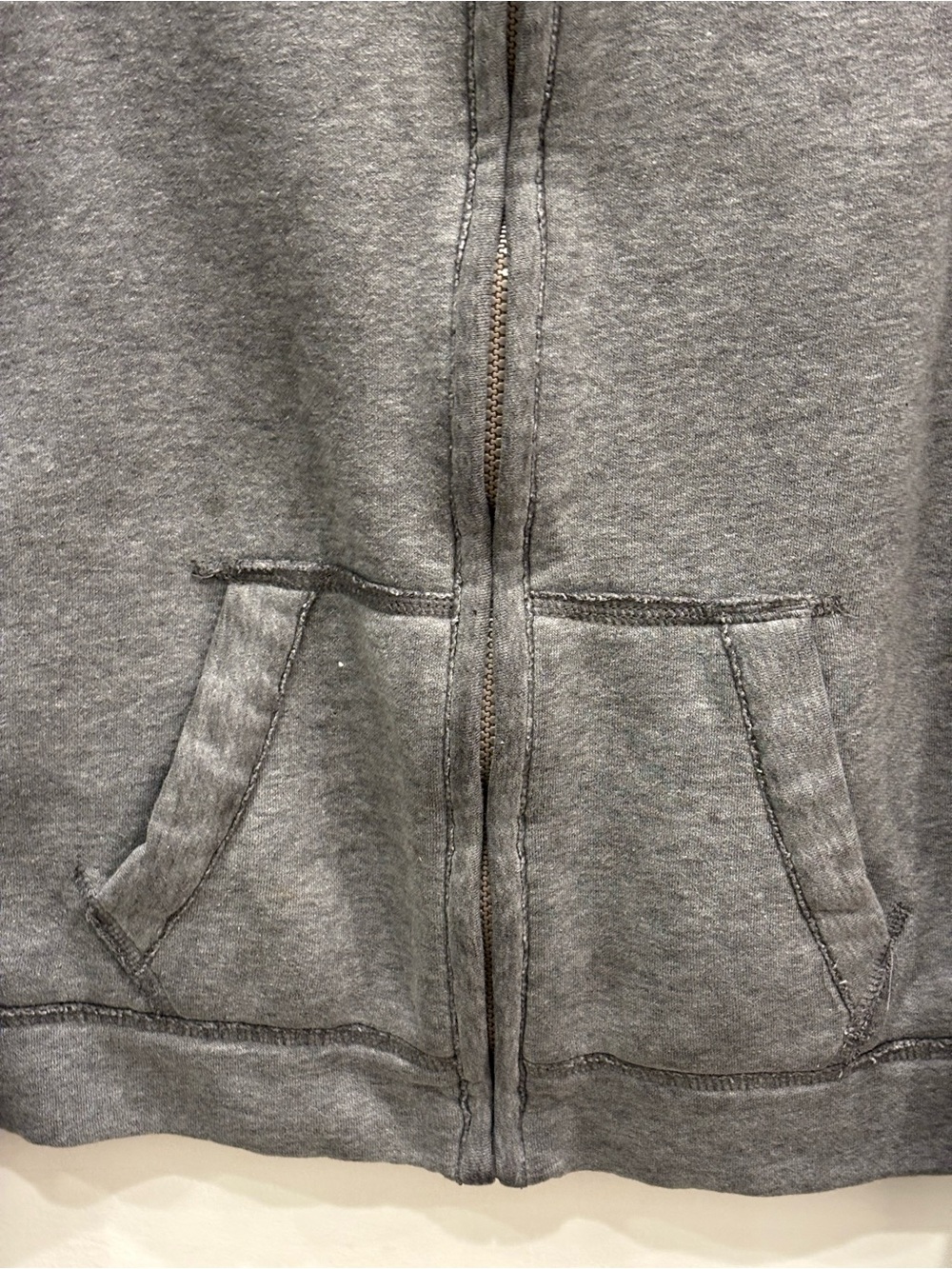 Abercrombie & Fitch Kids Gray Full-Zip Fleece Lined  with Moose Emblem - Picture 3 of 6